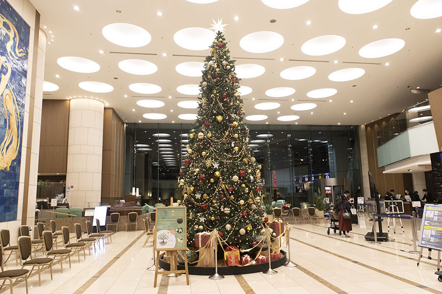 東京ドームホテルのクリスマスツリー