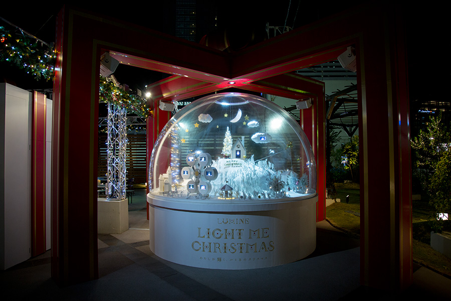 ルミネ新宿のクリスマス写真
